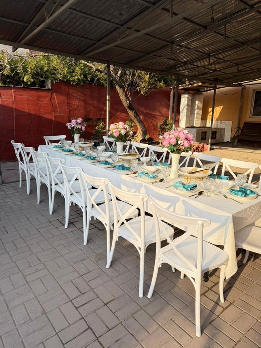 Прокат, аренда столов и стульев, посуда