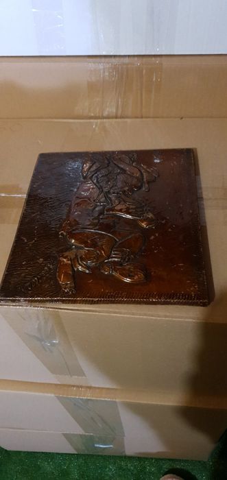 Стара медна картина на пиянде