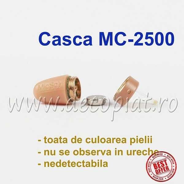 Cutiuta GSM+Casca MC-2500 Casti de copiat Fara fire Casca nedetectabil