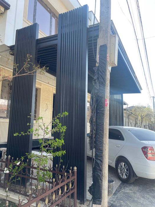 Навес в стиле хай тек