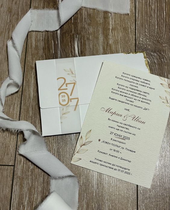 Сватбени покани, Абитуриентски покани и подаръци за гости