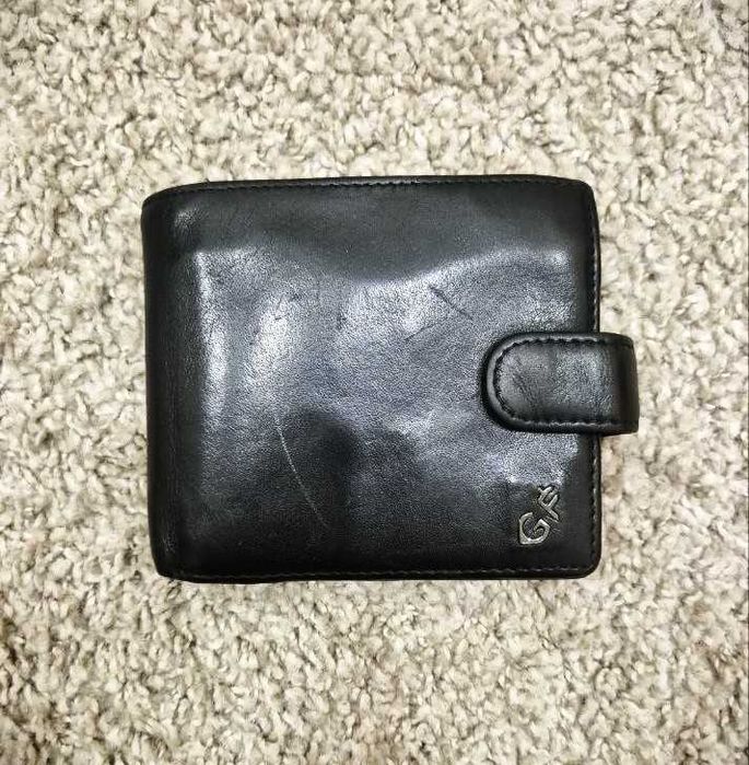 Мужской бумажник/портмоне GF, экокожа, черный