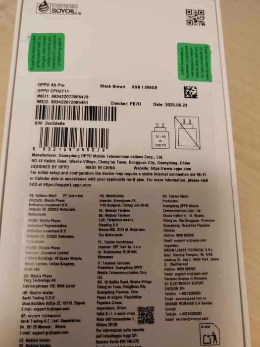 Oppo A5 Pro 256gb 8gb RAM Black Brown Nou Magazin Cashgen