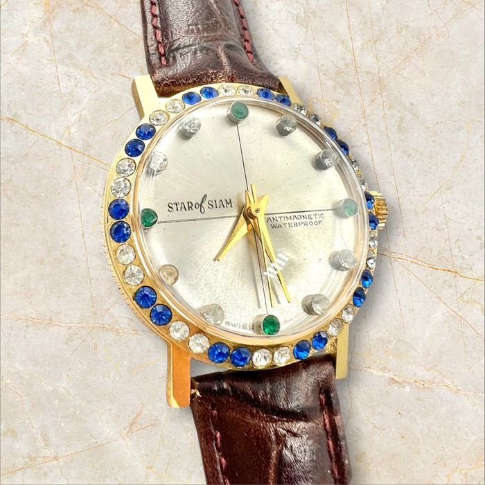 Уникален винтидж часовник Star of Siam – Swiss Made, Ръчно навиване