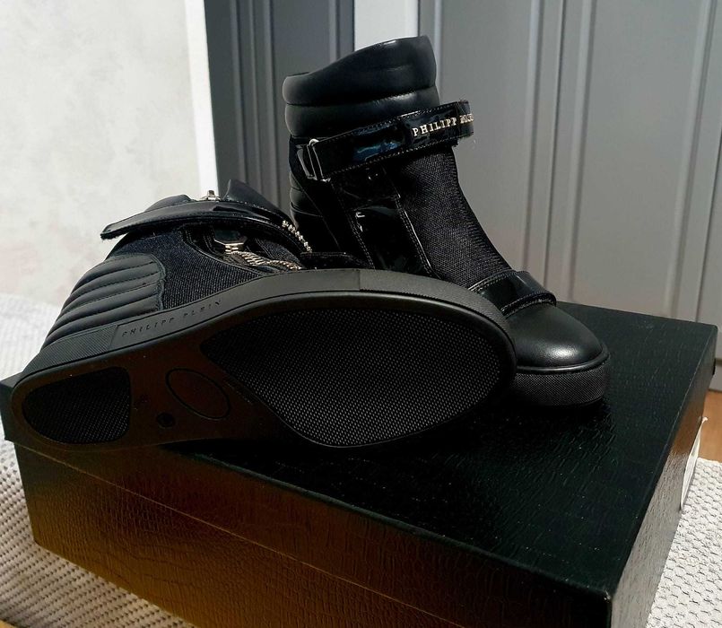 Papuci cu platforma Philipp Plein