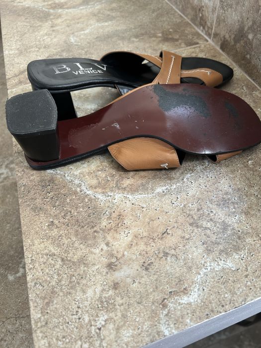 Papuci din piele natural marimea 38