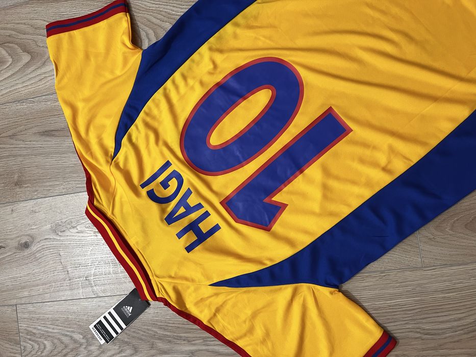 Tricou de fl nationala Romaniei Euro 2000 Hagi 10 Adidas marime L nou