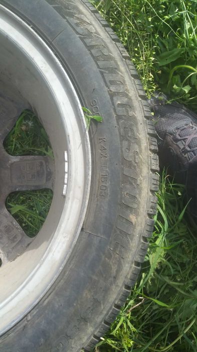 Джанти за Fiat Punto 14" със зимни гуми Bridgestone + резервна гума