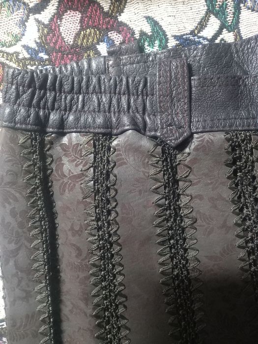 Красивая кожаная юбка.10 тыс