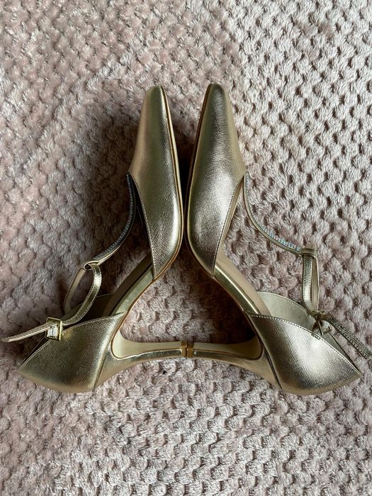 Pantofi aurii Kate Gray