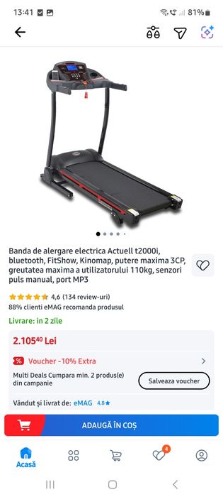 Vand banda de alergat Actuell folosit foarte putin. 1200 de lei.