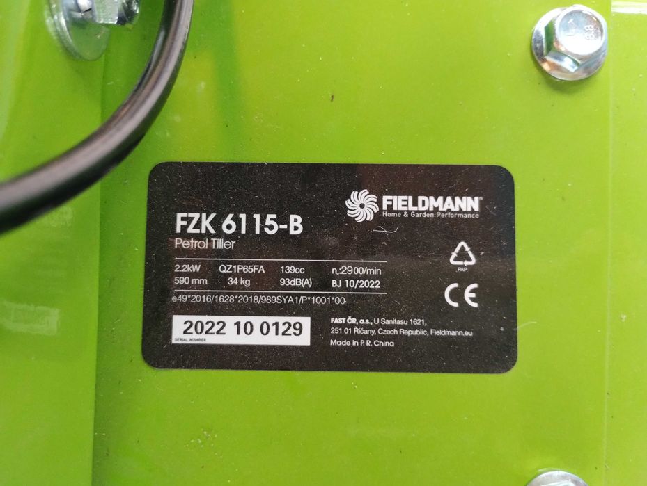 Продавам мото фреза Fieldmann fzk 6115-b