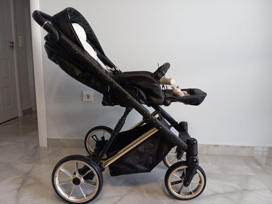 Бебешка количка 3 в 1 Kunert Ivento Eco Black Pearl