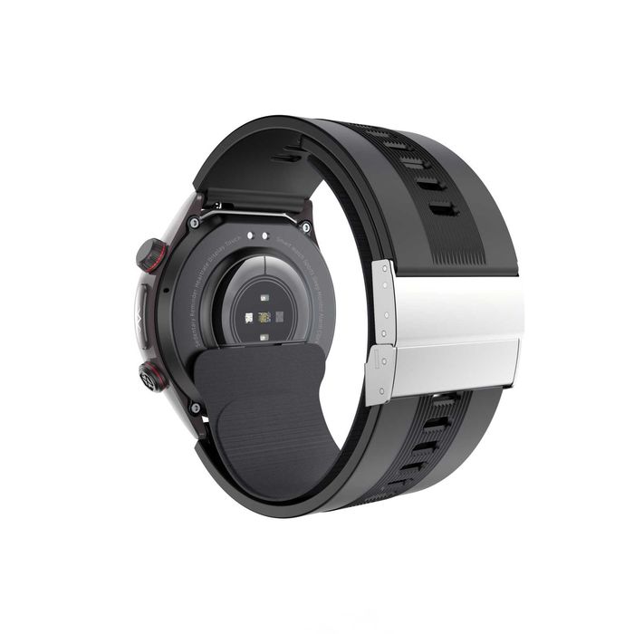 Smartwatch cu Tensiometru cu curea gonflabila, ECG,etc,Negru,2.06" AMOLED