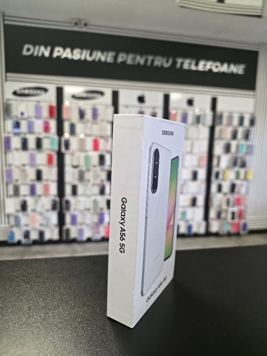 Samsung A56 / sigilat /Lightgray / 128 GB / DeluxGSM