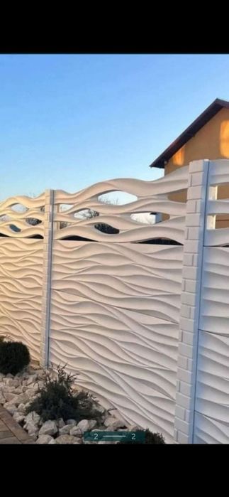 Gard din placi de beton