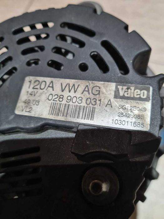 Генератор Алтернатор Valeo 120A за Фолксваген Пасат Б5 / VW Passat B5