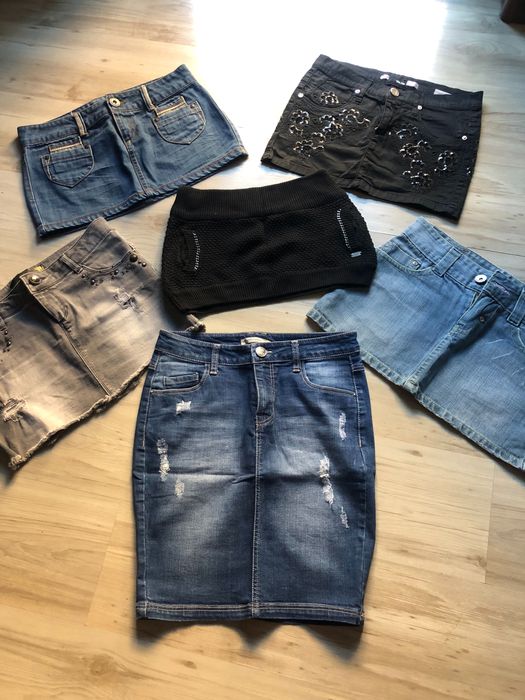 Къси дънкови поли