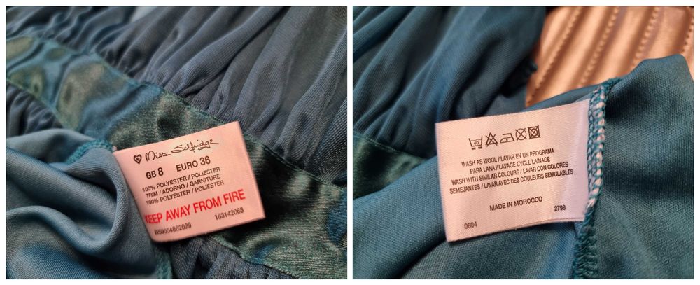 Rochita Miss Selfridge, rochie verde smarald, marimea 36