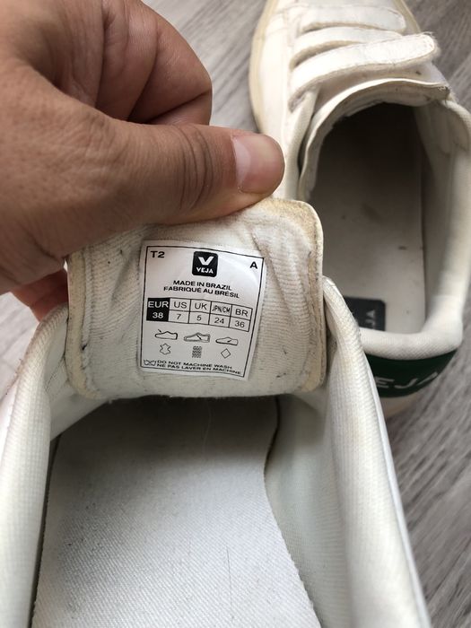 VEJA Recife touch-strap sneakers white/green