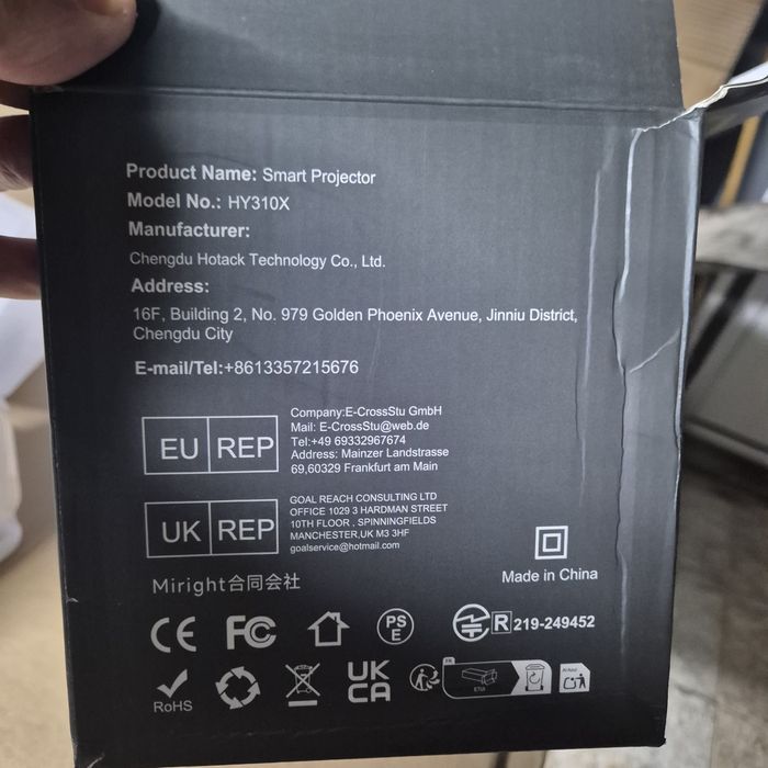 Промо.Цена!/2025г./Smart /4K Android WiFiМини проектор +72инчов екран