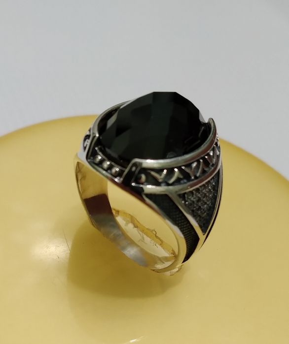 Кольцо мужское серебряное.Перстень.