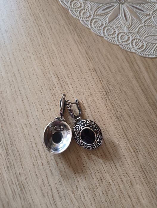 Дамски сребърни обеци