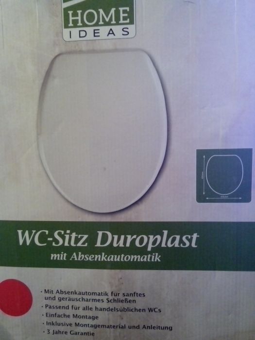 седалка от висококачествен дуропласт- Wenko, за тоалетна чиния- Нов