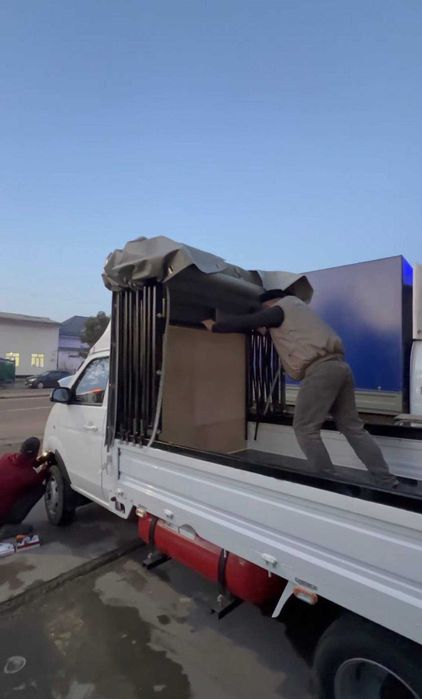 Barcha turdagi yuk mashinalari uchun yig'ma tent xizmati.