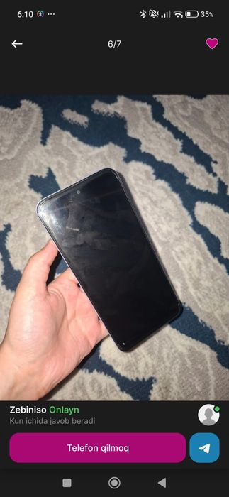 Redmi 15 Sandy Purple (8/256) sotiladi