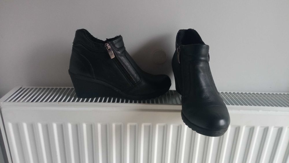 Дамски боти, естествена кожа,№38