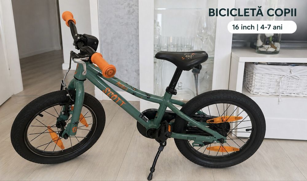 Bicicletă copii Scott Roxter JR16 – 16” – 4-6 ani – ușoară