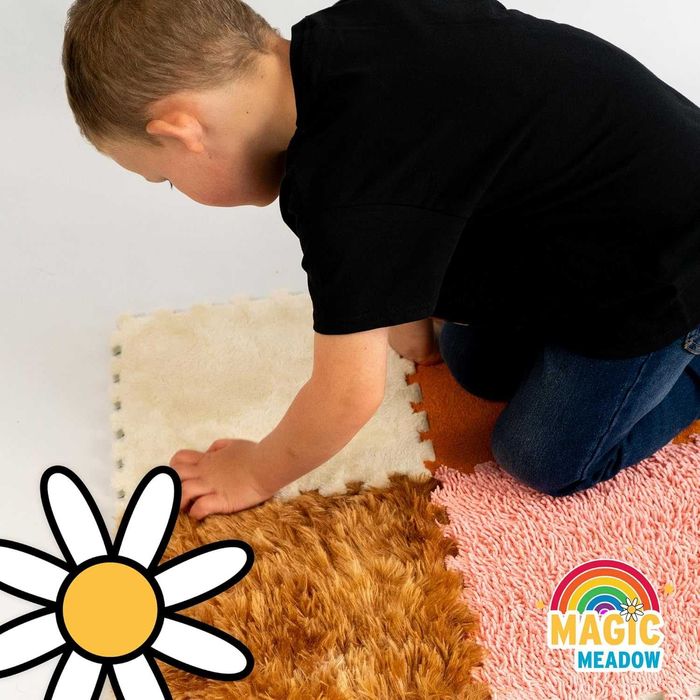 Текстурирана подложка за игра MagicMeadow, сензорни подложки, 6 бр