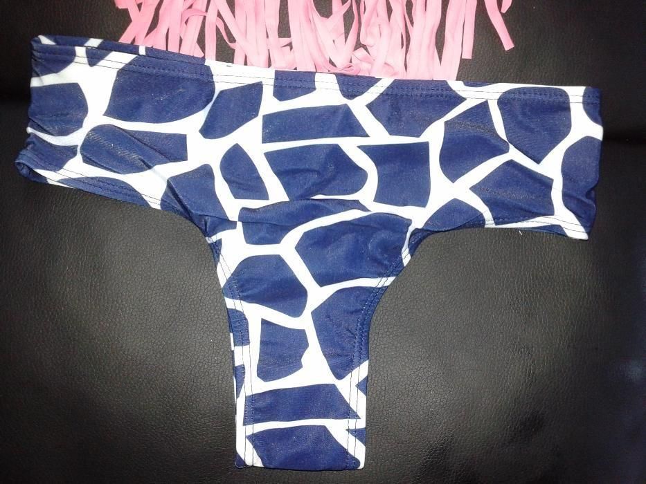 Costum de baie cu franjuri- imprimeu floral/multicolor