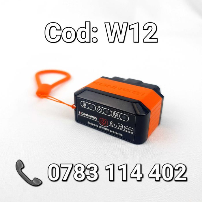 Adaptor Auto-KONNWEI KW905-Diagnoza-Tester-Multimarca-Bluetooth- W12
