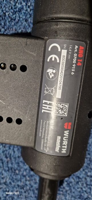 Wurth pistol de cuie ,popnituri pe acumulatori