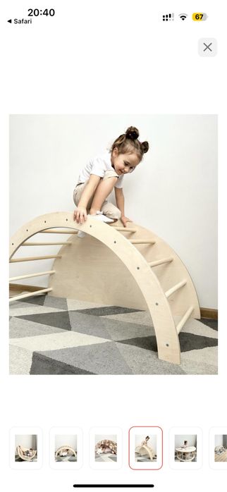 Деревянная арка качалка