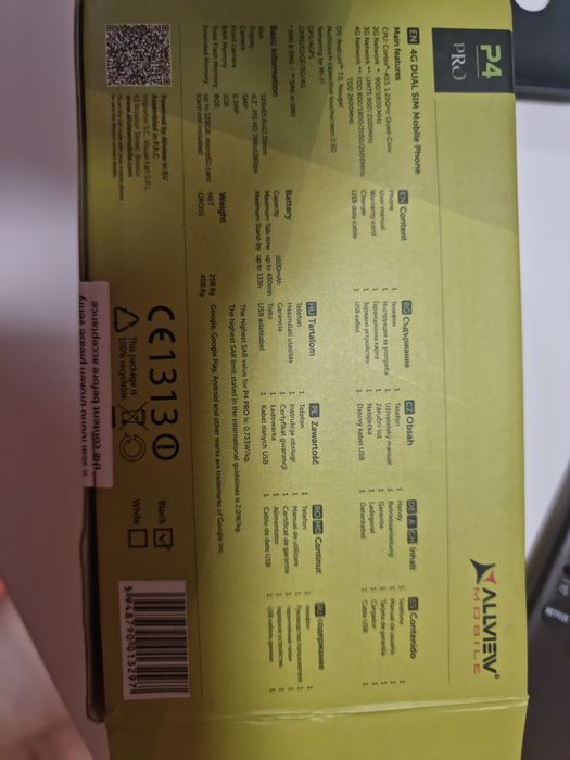 Telefon mobil Allview P4 PRO, Dual SIM, 8GB, 4G, Black