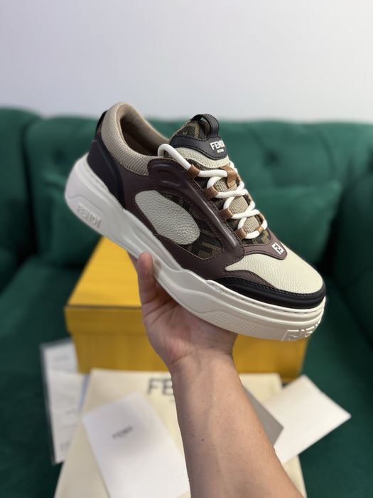 Adidasi Fendi piele naturala 100% Full Box colectie noua