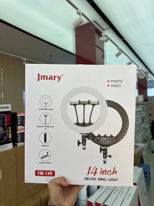 Лампа Круглая кольцевая. Jmary Lampa. 21R.18R 14R. Гарантия и доставка