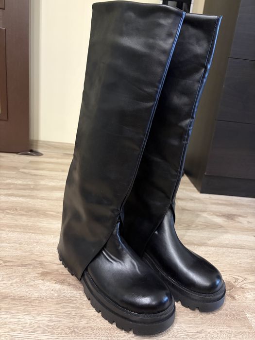 Ботуши до коляното - модна визия