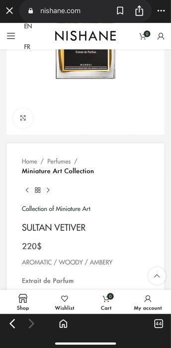 Nishane Sultan Vetiver