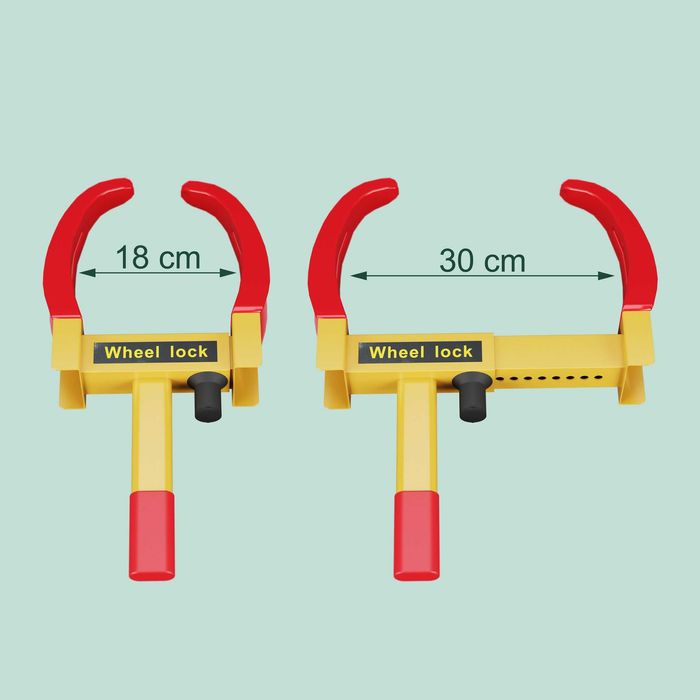 Blocator roata auto universal cu lacat de siguranta antifurt din otel