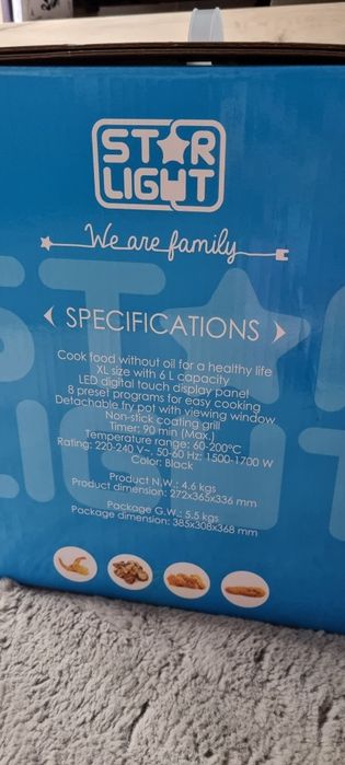 Air frayer 1,6 si 6 l