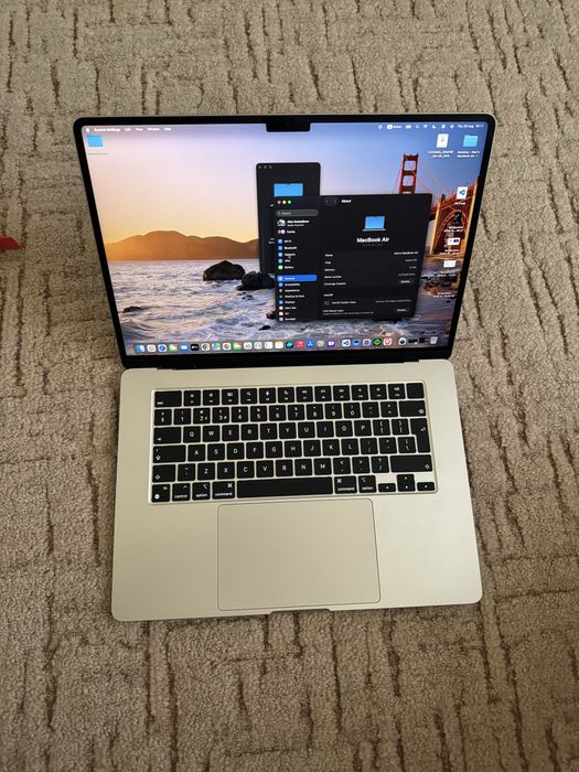 MacBook Air 15" M2 (2023) | 8GB / 256GB SSD | 93% Батерия | Отлично състояние