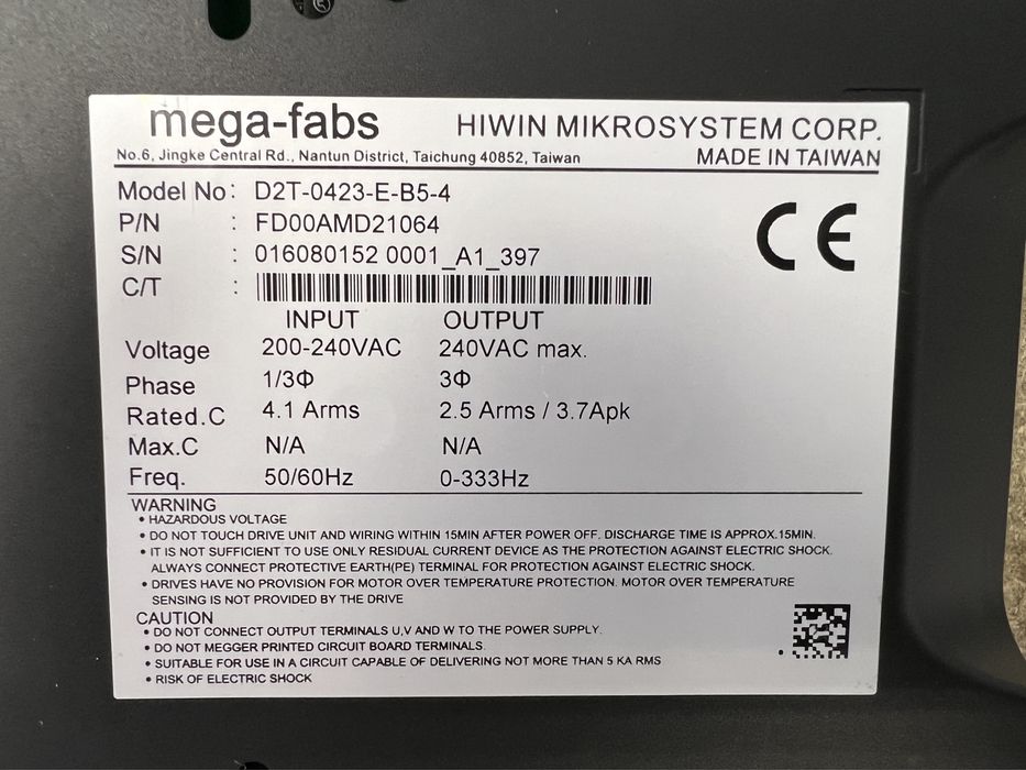 Vand servodriver step/dir si ethercat.