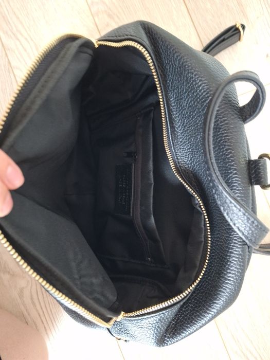 Nou - Rucsac negru piele naturala Diamanti