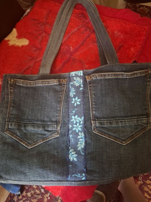 Сумка  джинсовая
