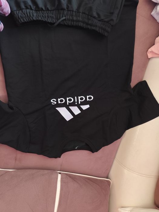 Мъжки летен комплект Адидас  черен