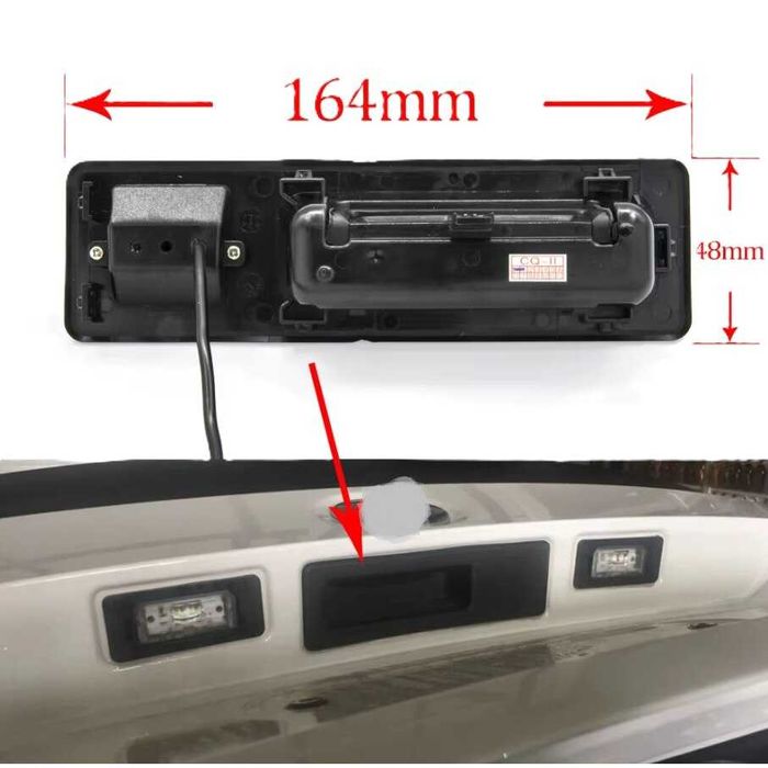 Camera Marsarier AHD 1080P/720 -170 grade, BMW F10, F25, F30, F31, Dedicata pe manerul de portbagaj